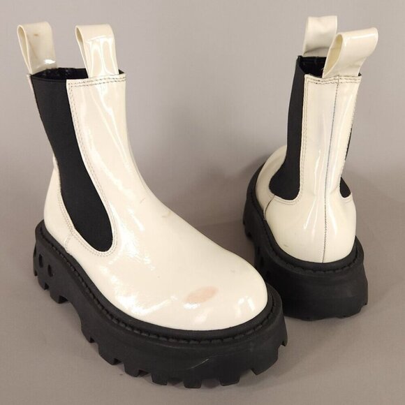 Simon Miller Black and White Ankle Boots - Picture 2 of 14